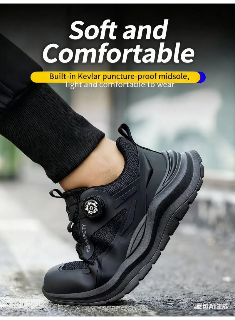 Sky View Factory Construction safety shoes, Steel Toe for Men Women, Durable Soft Sole, Slip-Resistant Comfortable Sneakers for Industrial Purpose. - Image 4